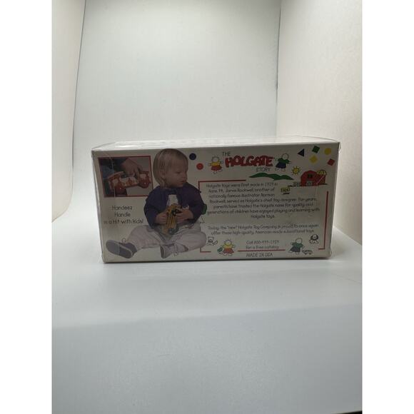 Vintage 1997 NEW HOLGATE Montessori Wood Toy School Bus Carry Handle 18M-6Y - Picture 6 of 7